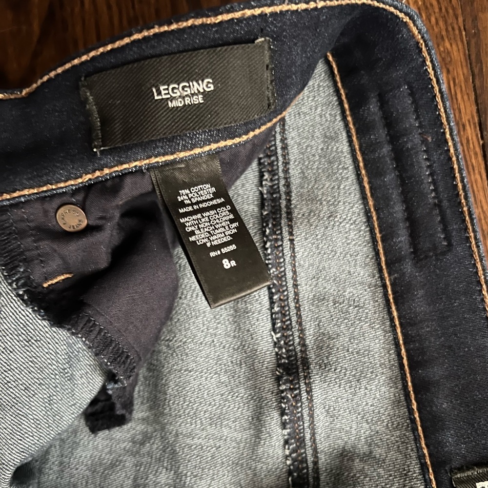 Express Mid Rise Skinny Jeans - Picture 2 of 3